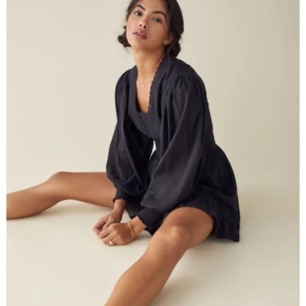 Reformation Elisabetta Dress Sz6 Black_2